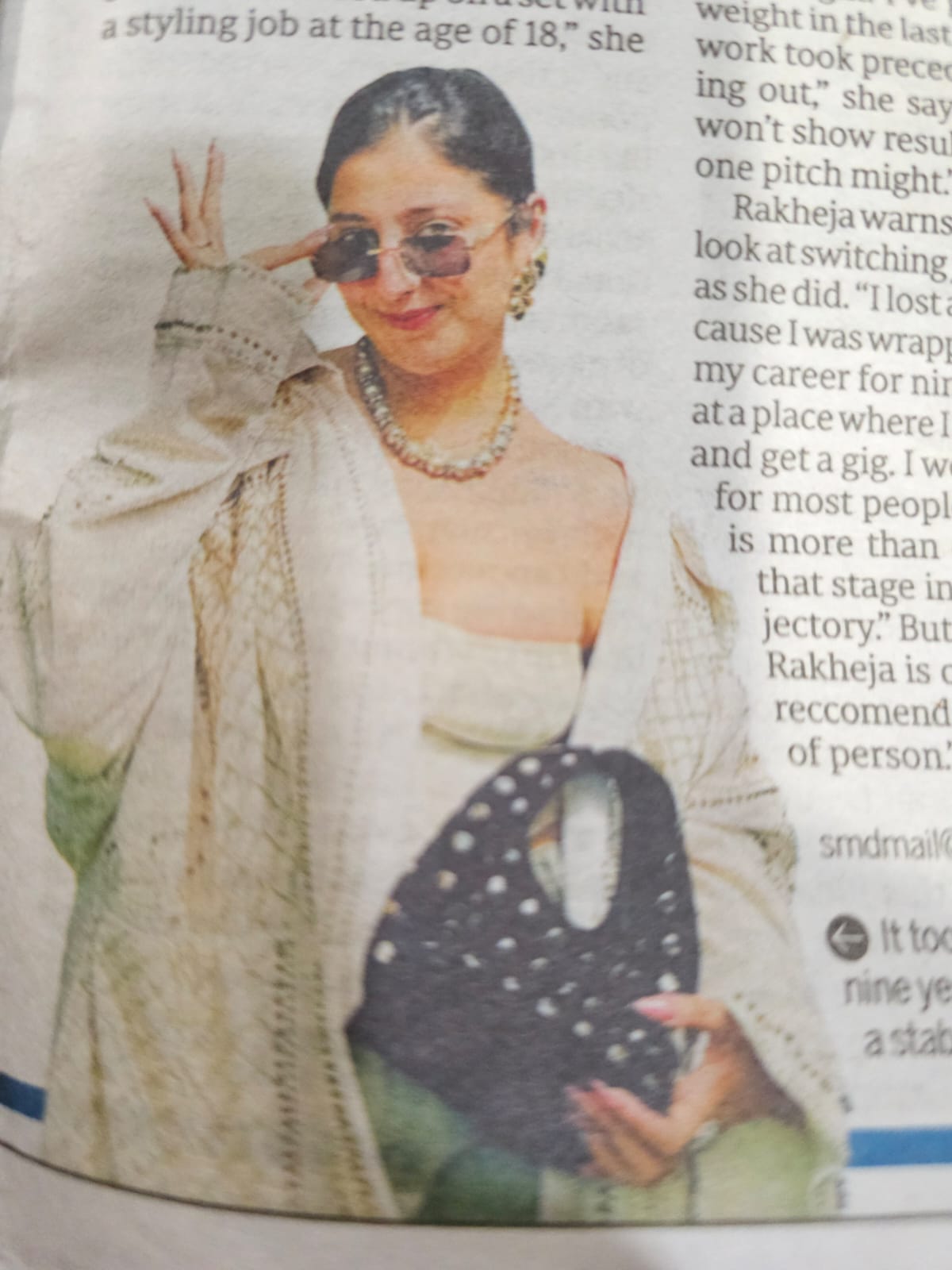 So proud of you, in a newspaper